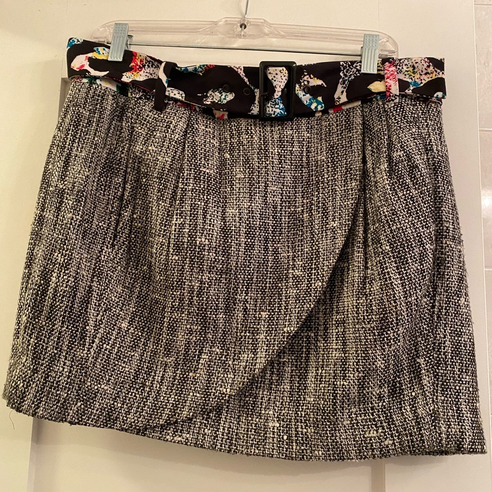 Rachel Roy skirt, faux wrap with belt